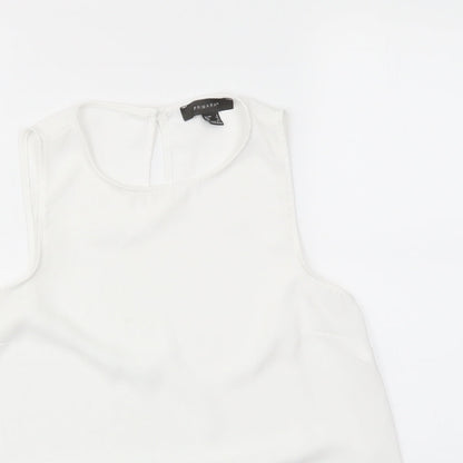 Primark Womens White   Basic Blouse Size 8