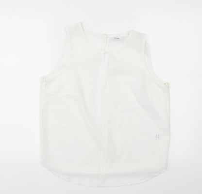 George Womens White   Basic Blouse Size 10