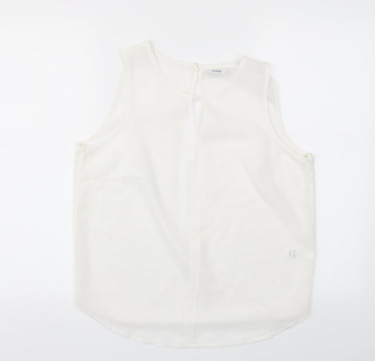 George Womens White   Basic Blouse Size 10