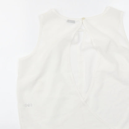 George Womens White   Basic Blouse Size 10