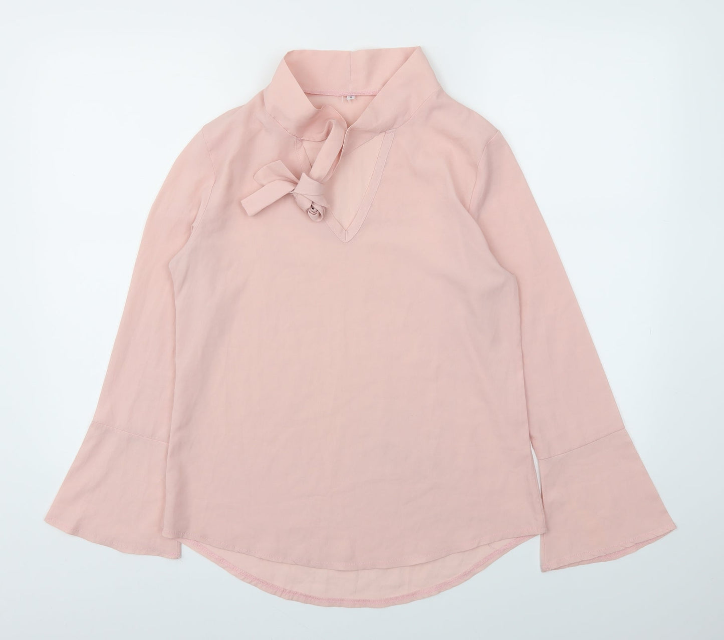 Womens UK Size S Preworn Pink Basic Blouse