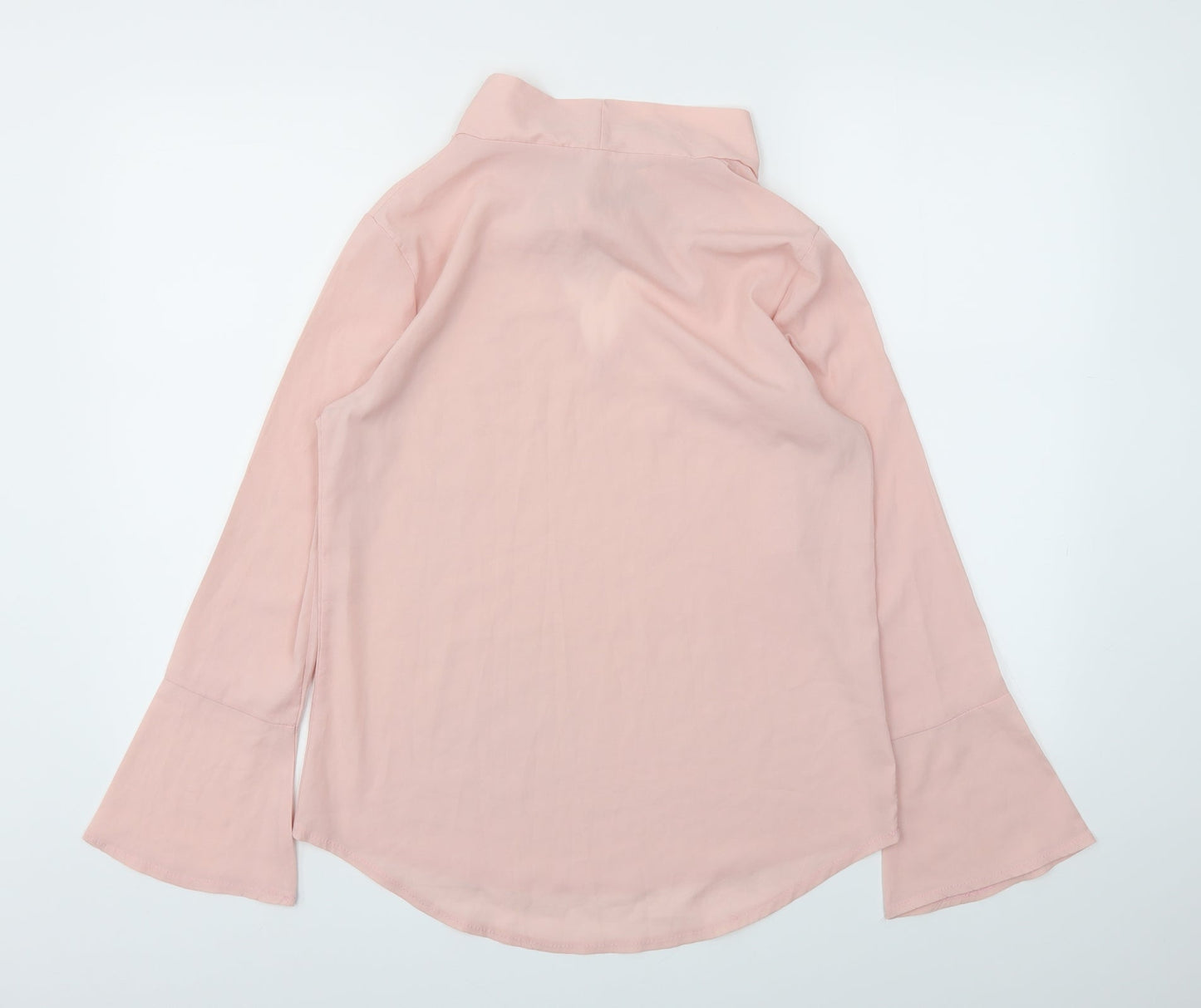 Womens UK Size S Preworn Pink Basic Blouse