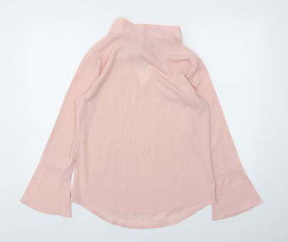 Womens UK Size S Preworn Pink Basic Blouse