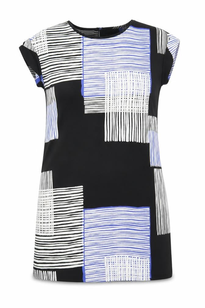 Next Womens Multicoloured Geometric  Fit & Flare  Size 12