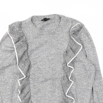 Womens UK Size 12 Topshop Grey Pullover Jumper