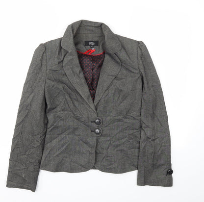 M&S Womens Grey   Jacket Blazer Size 10