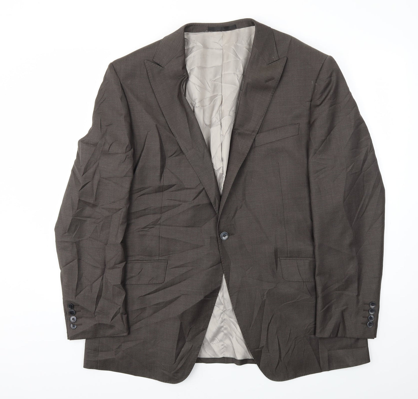 Mens UK Size 44 M&S Regular Brown Suit Jacket