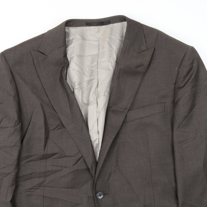 Mens UK Size 44 M&S Regular Brown Suit Jacket