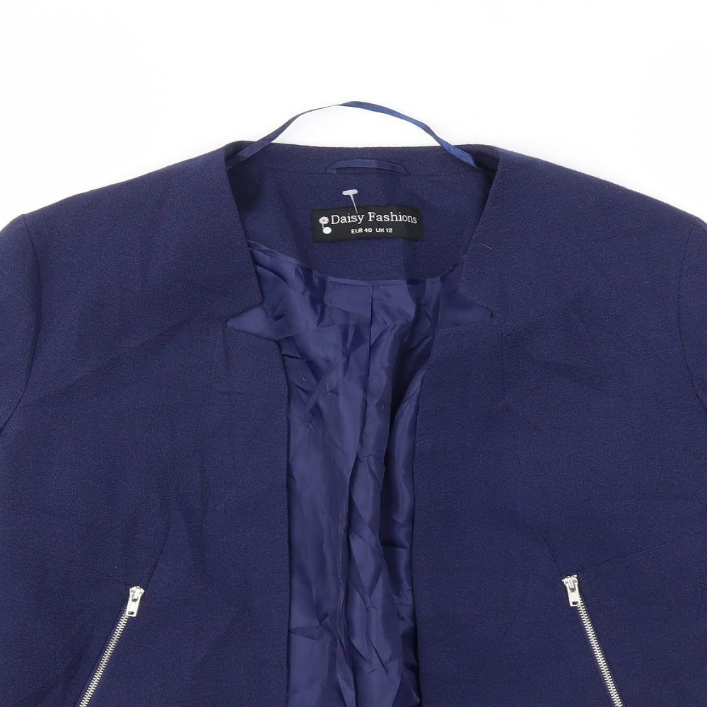 DAISY FASHION  Womens Blue   Jacket Blazer Size 12