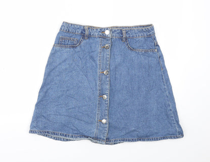 Noisy may Womens Blue   A-Line Skirt Size XS