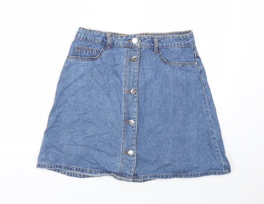 Noisy may Womens Blue   A-Line Skirt Size XS