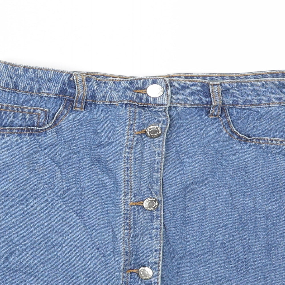Noisy may Womens Blue   A-Line Skirt Size XS