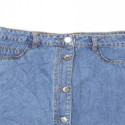 Noisy may Womens Blue   A-Line Skirt Size XS