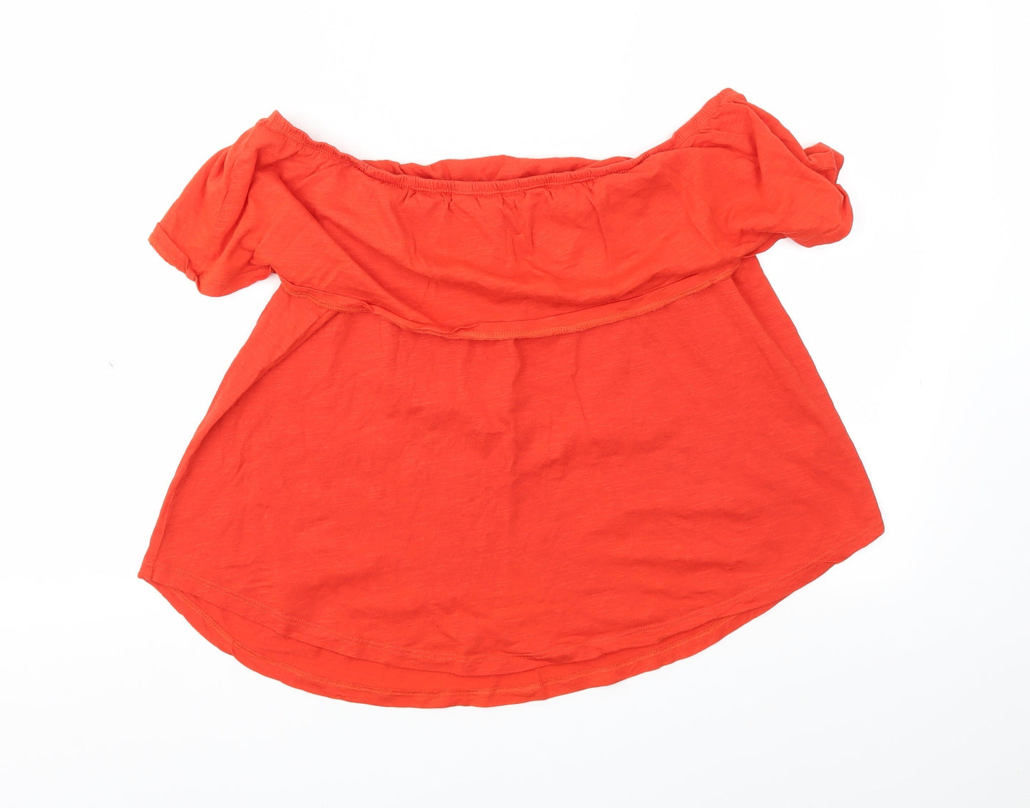 Womens UK Size 10 New Look Red Basic T-Shirt