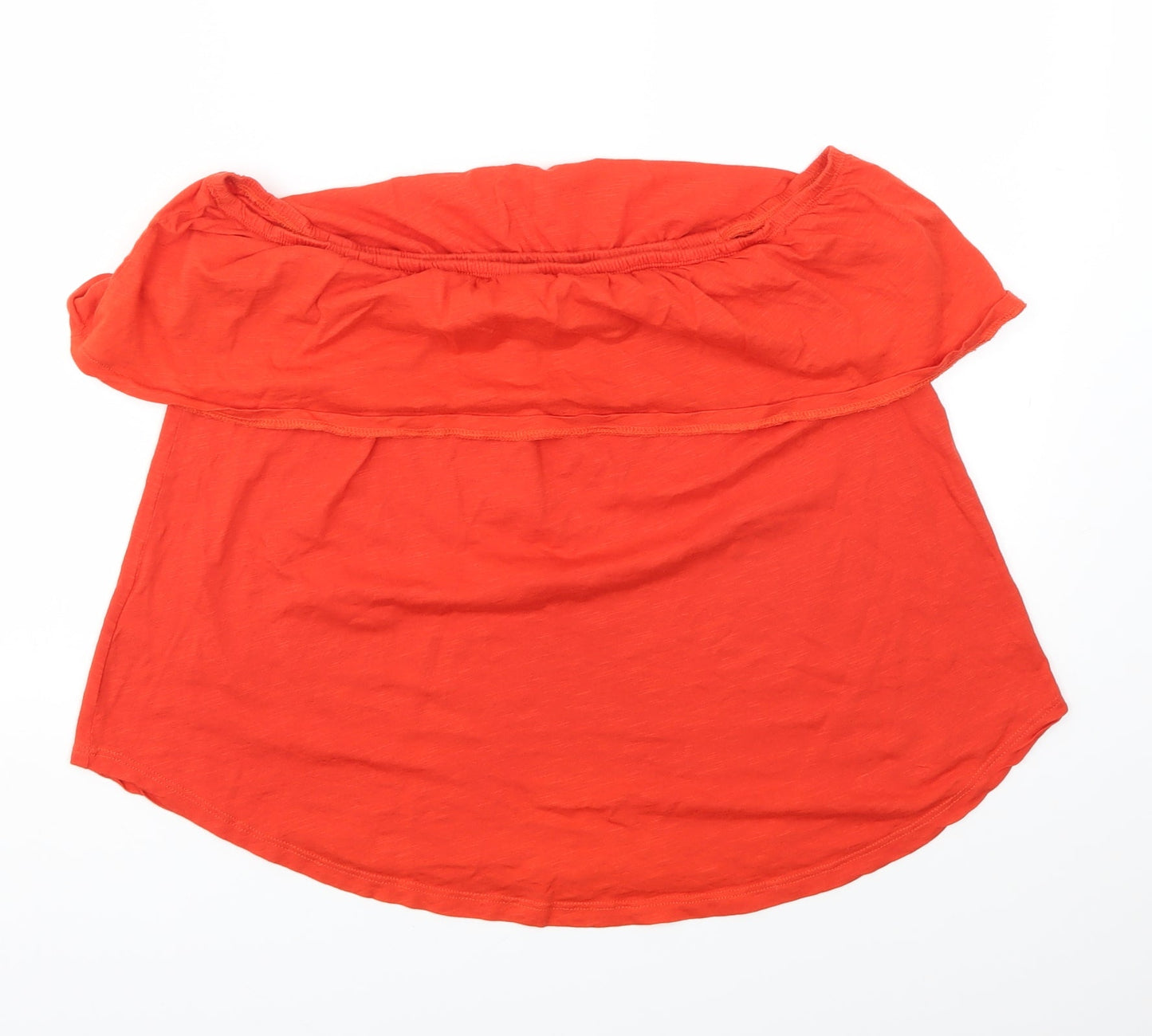 Womens UK Size 10 New Look Red Basic T-Shirt