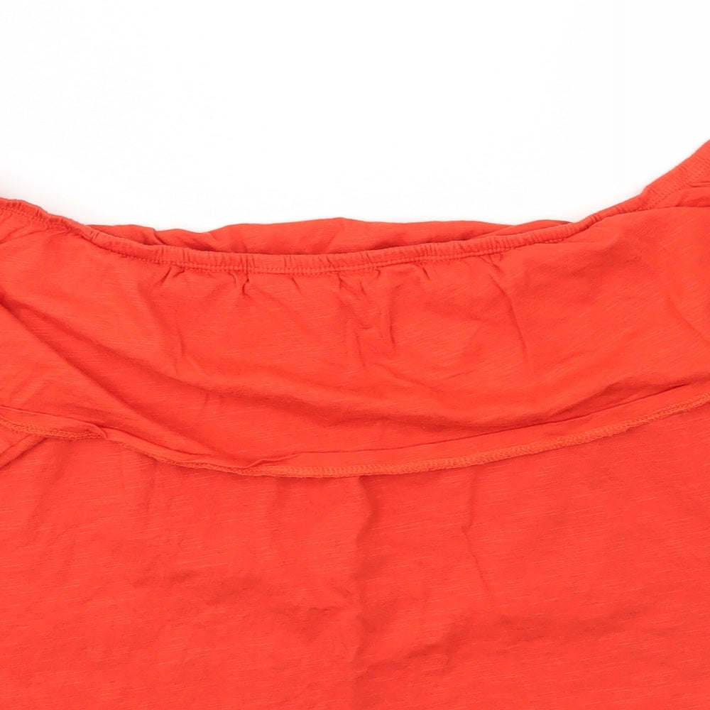 Womens UK Size 10 New Look Red Basic T-Shirt