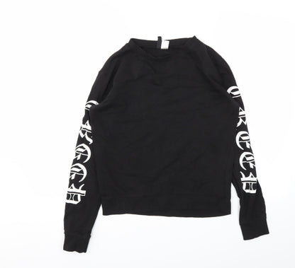 Womens UK Size S H&M Black Pullover Jumper