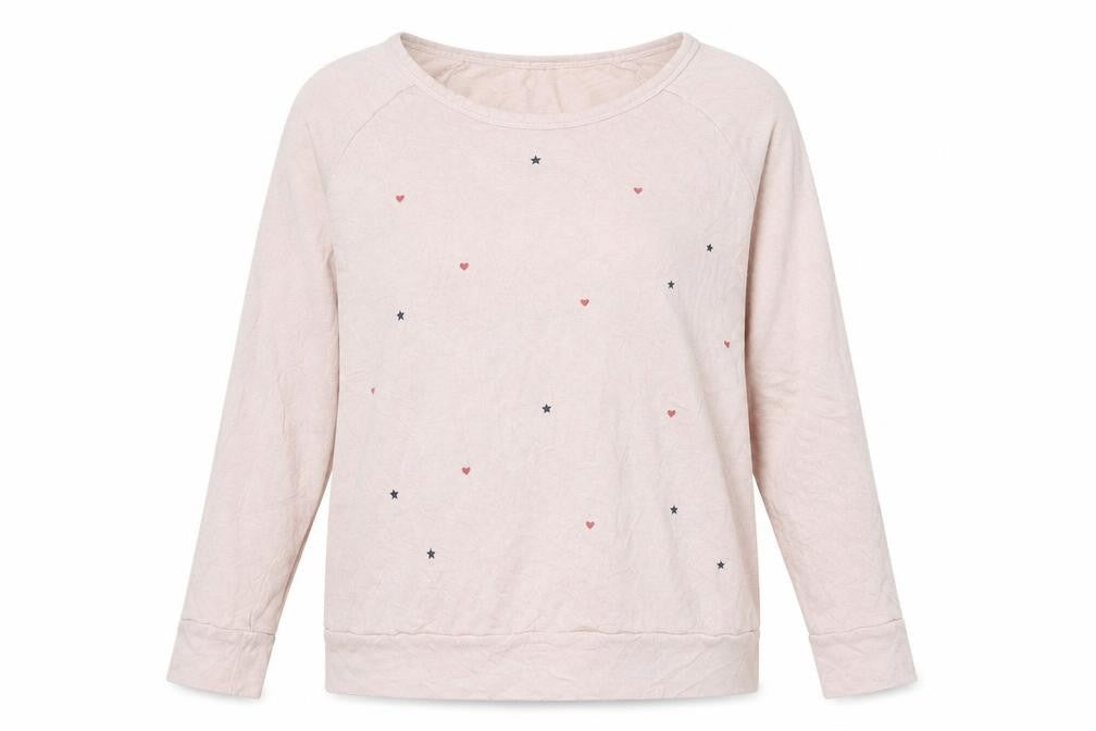 Womens UK Size M SUNDAY Pink Pullover Jumper