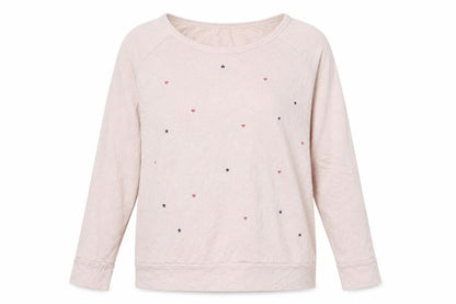 Womens UK Size M SUNDAY Pink Pullover Jumper