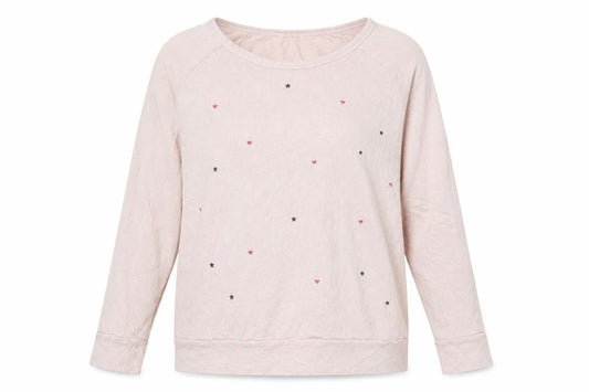 Womens UK Size M SUNDAY Pink Pullover Jumper