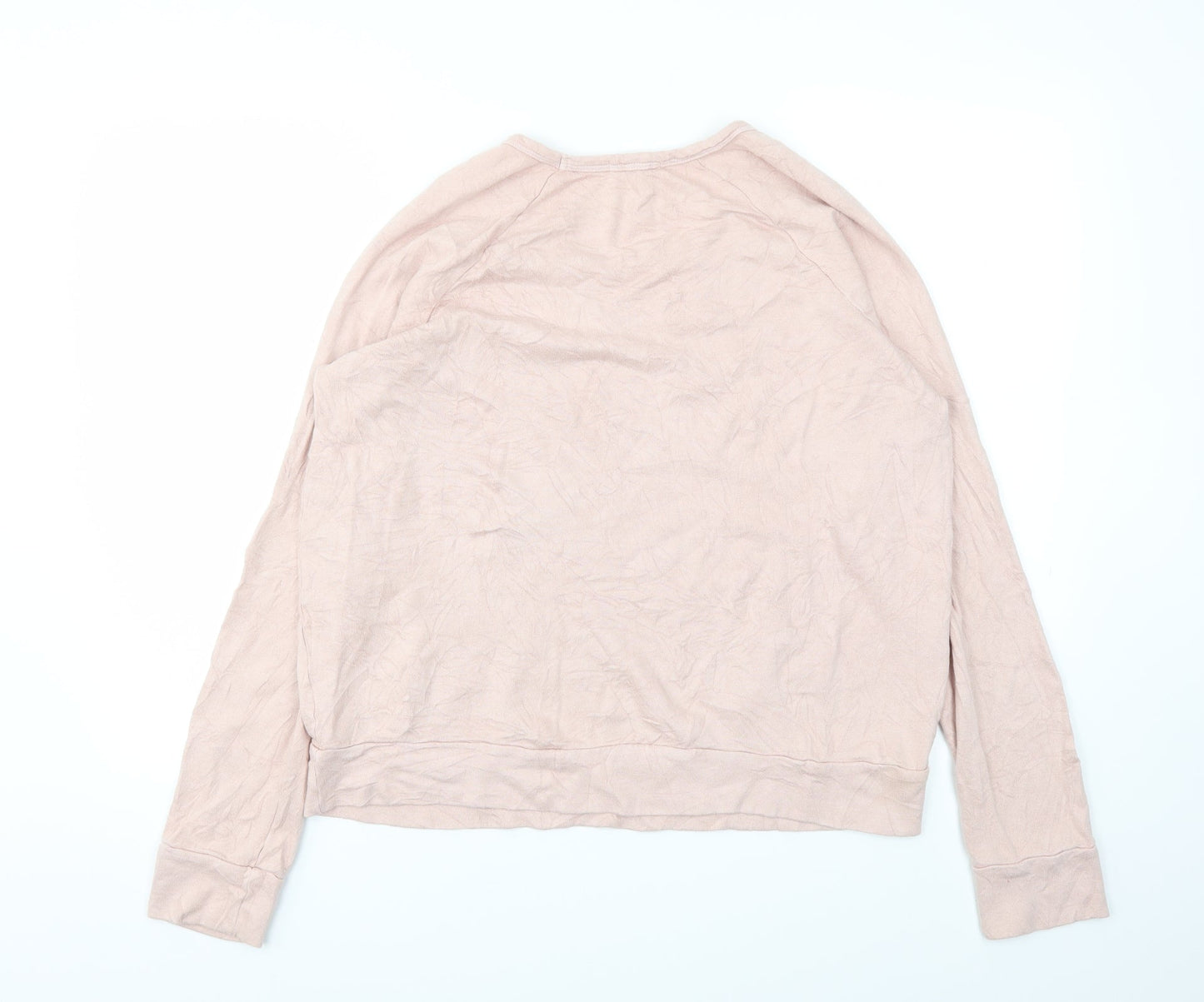 Womens UK Size M SUNDAY Pink Pullover Jumper