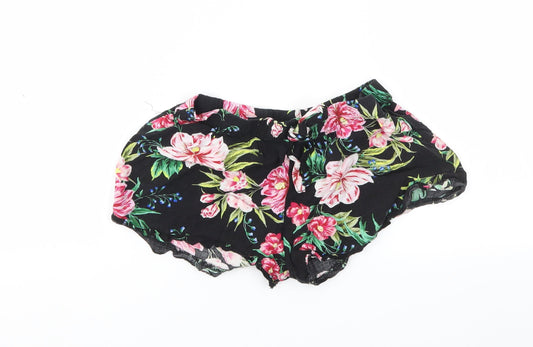 Primark Womens Multicoloured Fair Isle  Cut-Off Shorts Size 4 - Stretch waistband