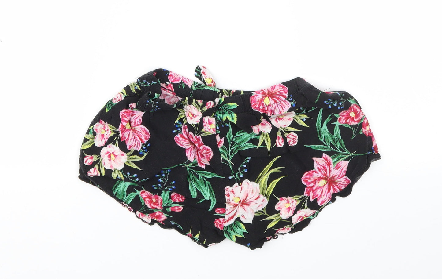 Primark Womens Multicoloured Fair Isle  Cut-Off Shorts Size 4 - Stretch waistband