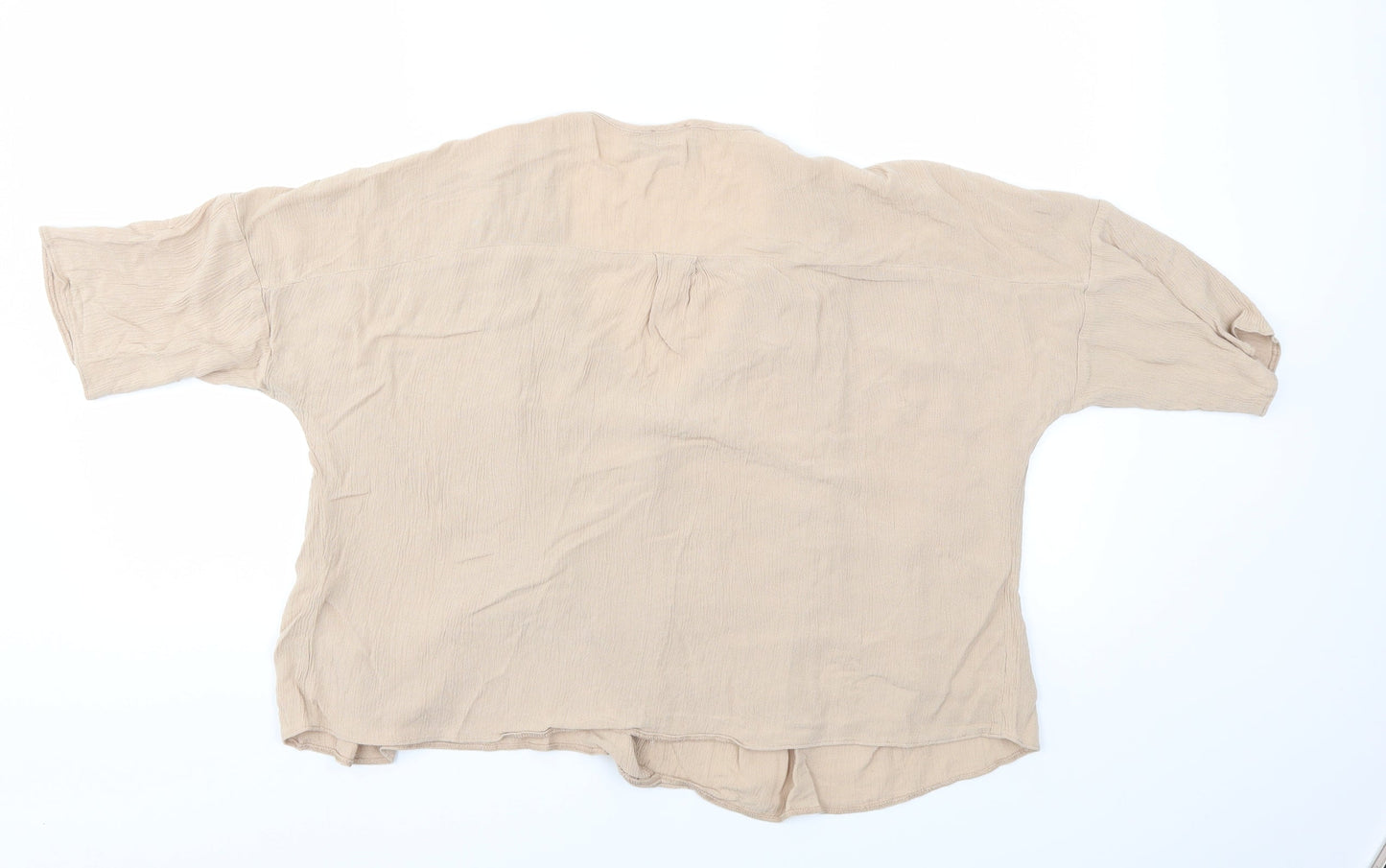 Womens UK Size 14 ASOS Beige Basic Blouse