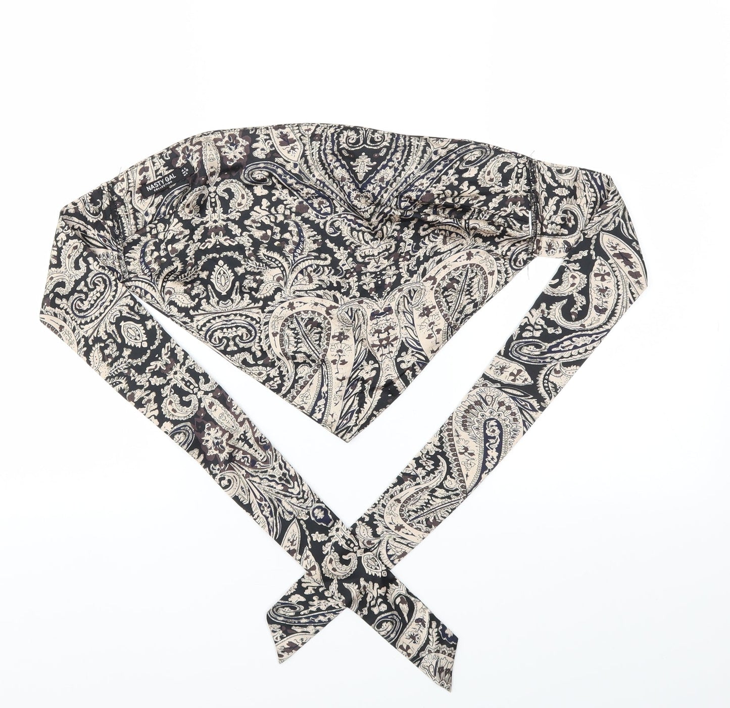 Nasty Gal Womens Multicoloured Geometric  Basic T-Shirt Size 8