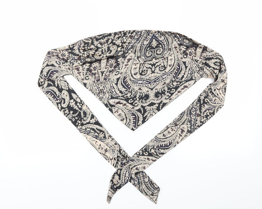 Nasty Gal Womens Multicoloured Geometric  Basic T-Shirt Size 8