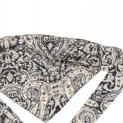 Nasty Gal Womens Multicoloured Geometric  Basic T-Shirt Size 8