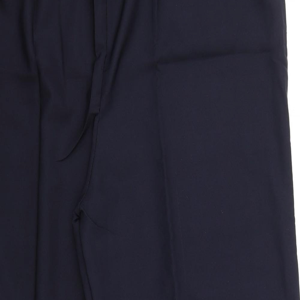 Womens UK Size 2XL Preworn Regular Fit Cropped Blue Trousers