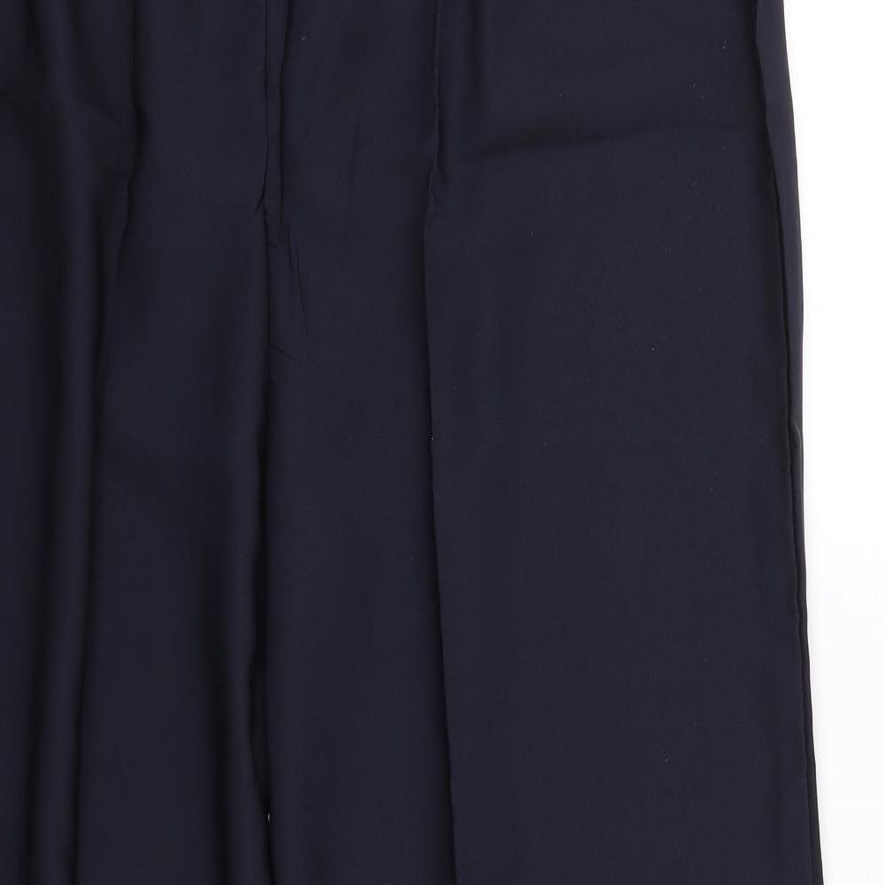 Womens UK Size 2XL Preworn Regular Fit Cropped Blue Trousers