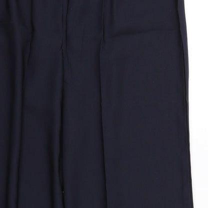 Womens UK Size 2XL Preworn Regular Fit Cropped Blue Trousers