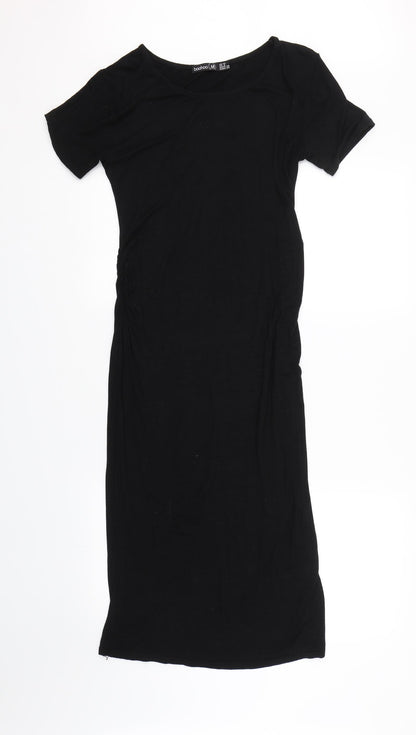 Boohoo Womens Black   Wrap Dress  Size 10