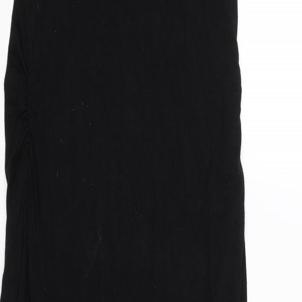 Boohoo Womens Black   Wrap Dress  Size 10