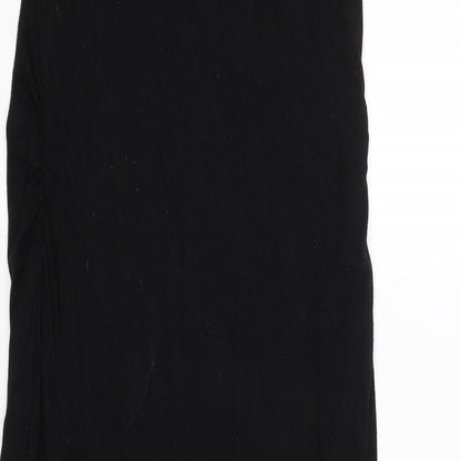 Boohoo Womens Black   Wrap Dress  Size 10