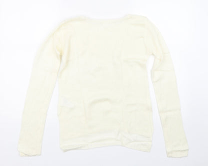 H&M Girls Beige  Knit Pullover Jumper Size 11-12 Years  - Wonder