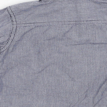 Merc Baby Blue Check  Basic Button-Up Size 12-18 Months