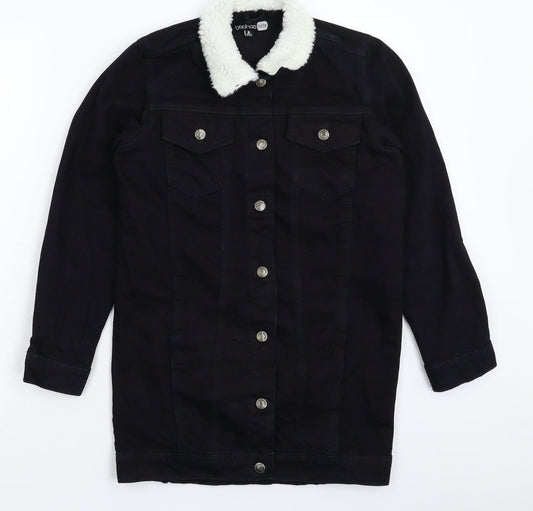 Boohoo Womens Blue  Denim Jacket  Size 8