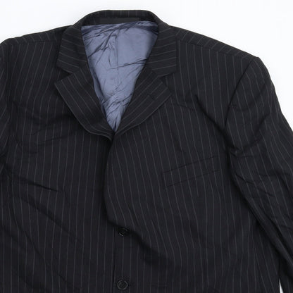 Mens UK Size 46 Marks and Spencer Regular Black Suit Jacket