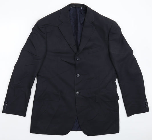 Mens UK Size 40 Marks and Spencer Regular Blue Suit Jacket
