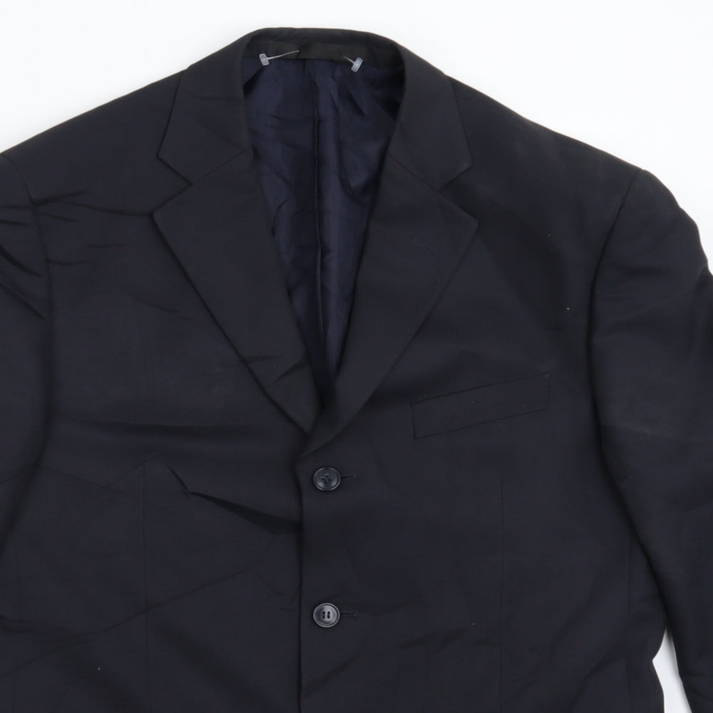 Mens UK Size 40 Marks and Spencer Regular Blue Suit Jacket