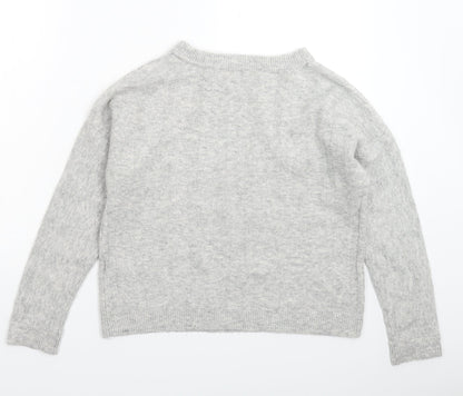 Womens UK Size 8 Marks and Spencer Grey Pullover Jumper