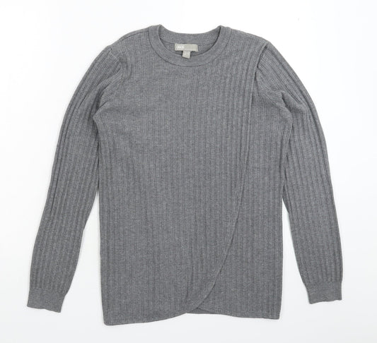 ASOS Womens Grey  Knit Pullover Jumper Size 8
