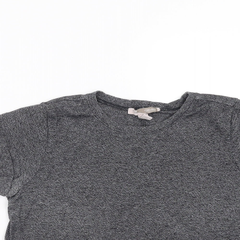 FOREVER 21 Womens Grey   Basic T-Shirt Size XL