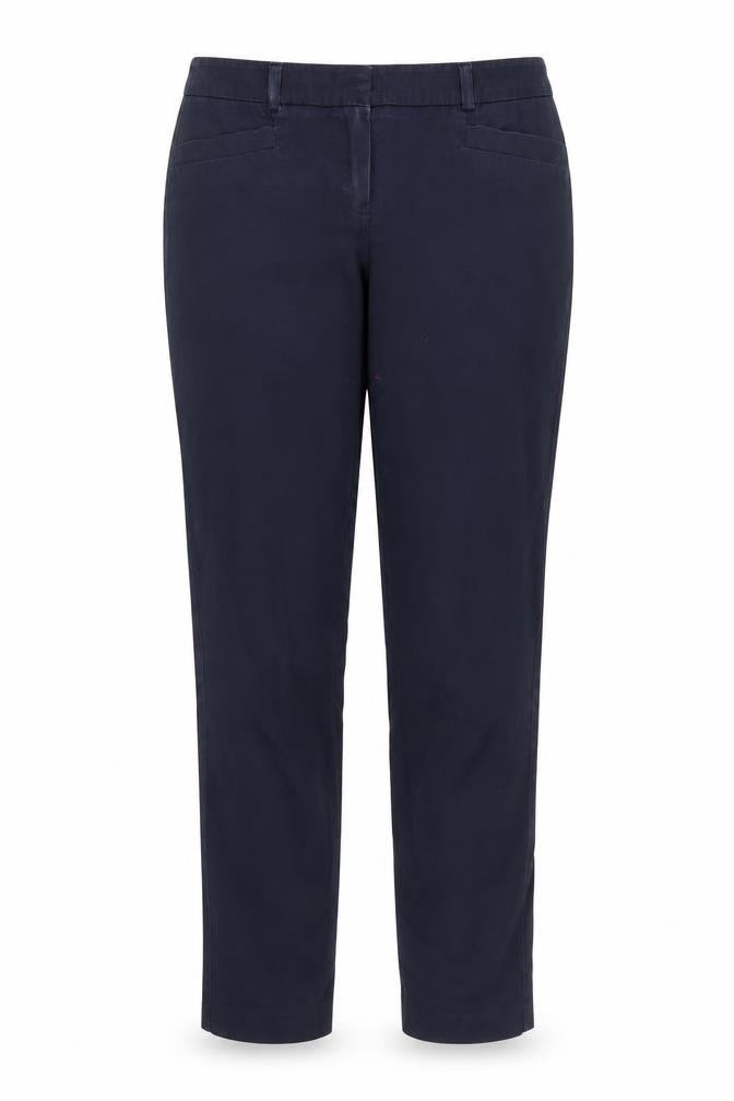 Womens UK Size 8 Camaieu Regular Fit Pedal Pusher Blue Trousers