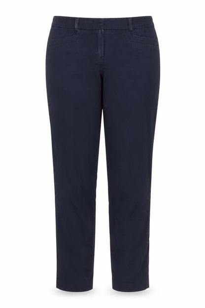 Womens UK Size 8 Camaieu Regular Fit Pedal Pusher Blue Trousers