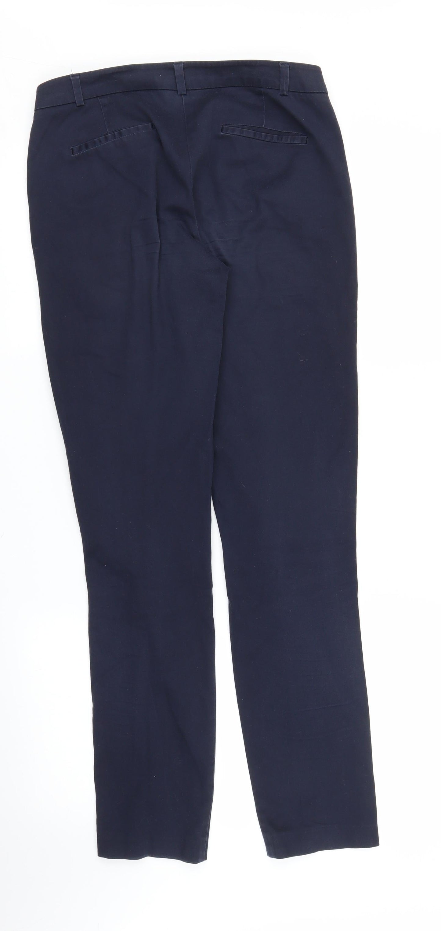 Womens UK Size 8 Camaieu Regular Fit Pedal Pusher Blue Trousers