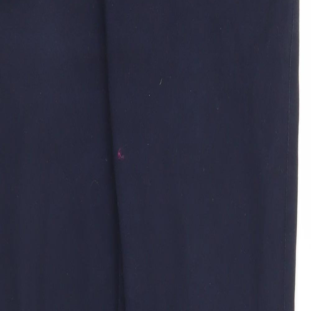 Womens UK Size 8 Camaieu Regular Fit Pedal Pusher Blue Trousers